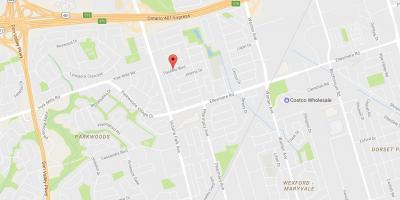 Kaart Maryvalen eighbourhood Toronto