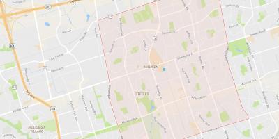 Kaart Milliken naabrus-Toronto