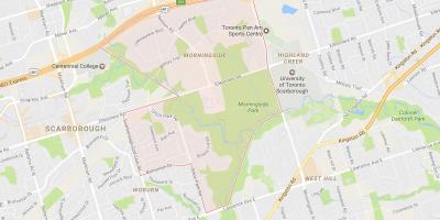 Kaart Morningside naabrus-Toronto
