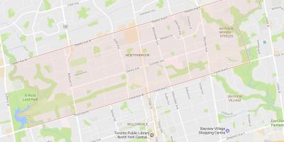 Kaart Newtonbrook naabrus-Toronto