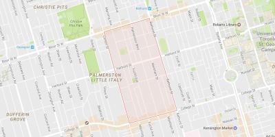 Kaart Palmerston naabrus-Toronto
