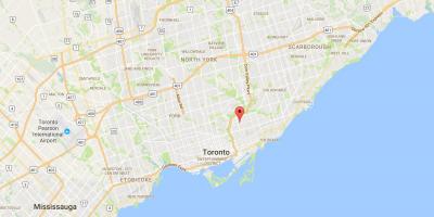 Kaart Pape Küla Toronto linnaosa
