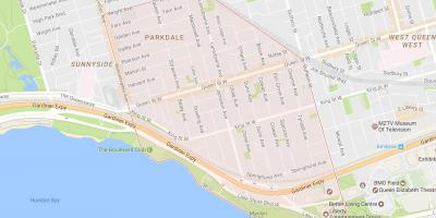 Kaart Parkdale naabrus-Toronto