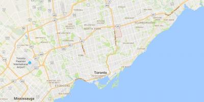 Kaart Parkwoods linnaosa Toronto