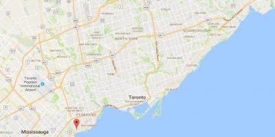Kaart Long Branch linnaosa Toronto