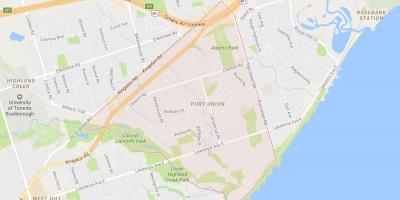 Kaart Sadama Liidu naabrus-Toronto