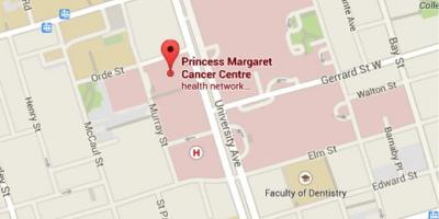 Kaart Printsess Margaret Vähk Keskus, Toronto
