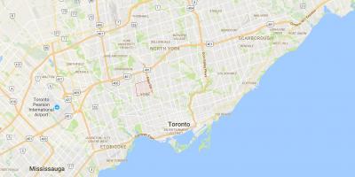 Kaart Puukanerva Hill–Belgravia linnaosas Toronto