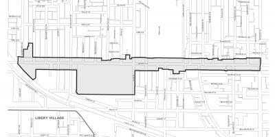 Kaart Queen street west Toronto
