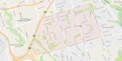 Kaart Richview naabrus-Toronto