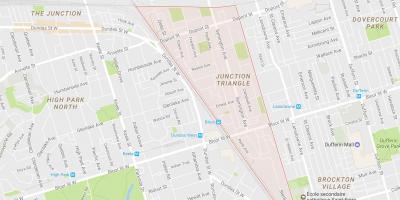 Kaart Ristmikul Kolmnurk naabruses Toronto