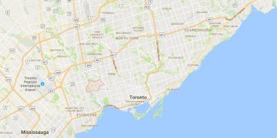 Kaart Rockcliffe–Smythe linnaosa Toronto