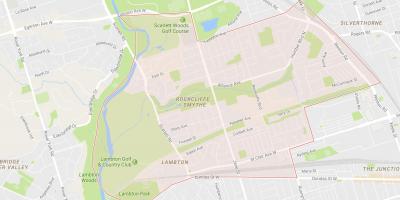 Kaart Rockcliffe–Smythe naabrus-Toronto