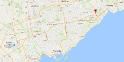 Kaart Rouge linnaosa Toronto
