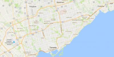 Kaart Steeles linnaosa Toronto