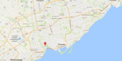Kaart Swansea linnaosa Toronto