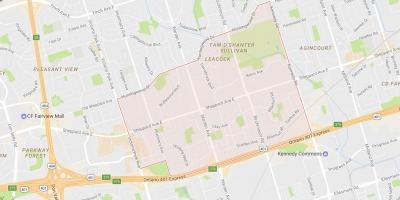 Kaart Tam O'Shanter – Sullivan naabrus-Toronto