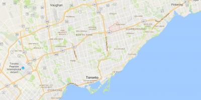 Kaart Tam O'Shanter – Sullivandistrict Toronto