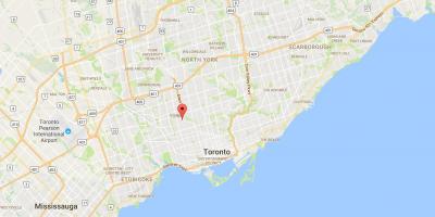 Kaart Tammik–Vaughan linnaosa Toronto