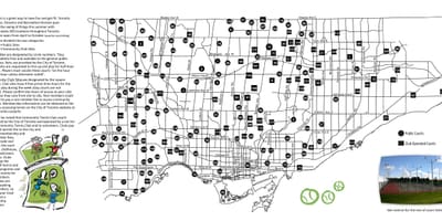 Kaart tenniseväljakud Toronto