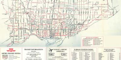 Kaart Toronto 1976