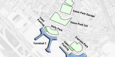 Kaart Toronto airport Pearson parkimine
