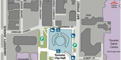 Kaart Toronto City Hall