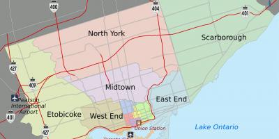 Kaart Toronto Linna