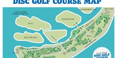 Kaart Toronto Saared golf kursused Toronto