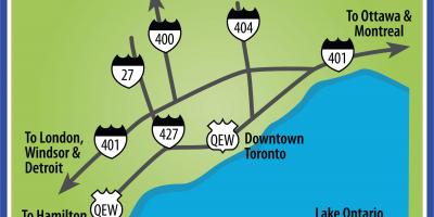 Kaart Toronto sõidujuhised