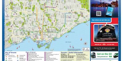 Kaart turismi-Toronto