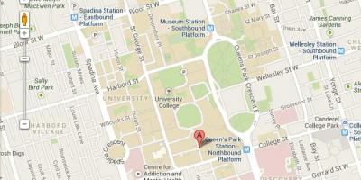 Kaart, ülikooli Toronto, St George