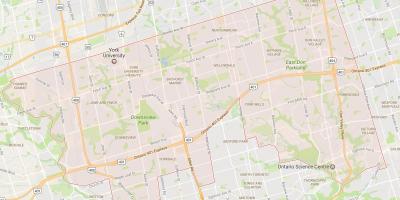 Kaart Uptown Toronto naabrus-Toronto