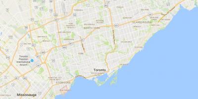 Kaart Uute Toronto district Toronto