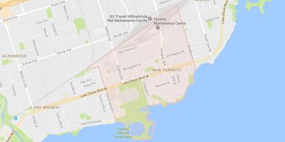 Kaart Uute Toronto naabrus-Toronto