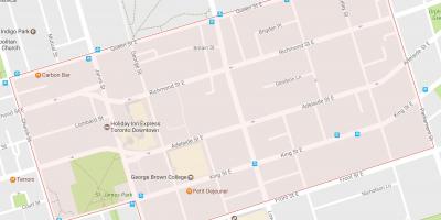 Kaart vanalinna naabruses Toronto