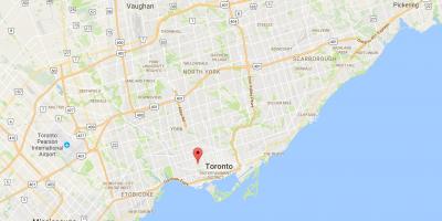 Kaart Little Italy linnaosa Toronto