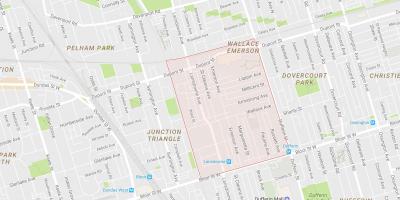 Kaart Wallace Emerson naabrus-Toronto