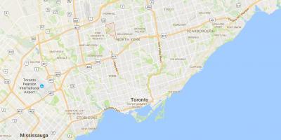Kaart Westminster–Branson linnaosa Toronto