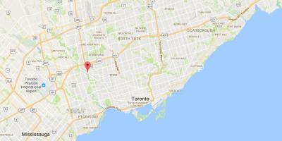 Kaart Weston linnaosa Toronto