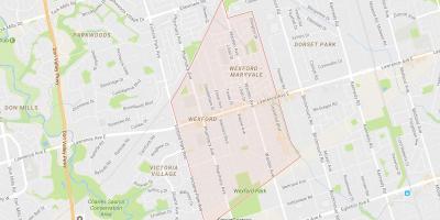 Kaart Wexford naabrus-Toronto