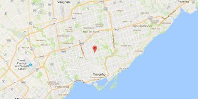 Kaart Yonge ja Eglinton linnaosa Toronto