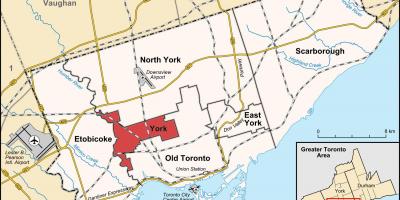 Kaart York Toronto