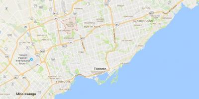 Kaart York University Heights linnaosa Toronto