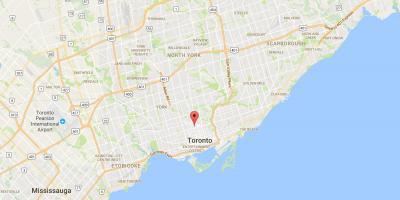 Kaart Yorkville linnaosa Toronto